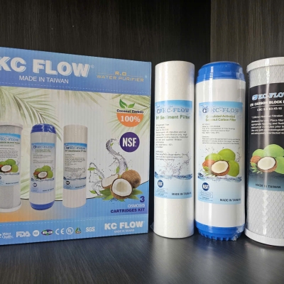 Bộ Lõi Lọc 123 Dùng Thay Thế Cho Bộ Tiền Lọc Máy Ion Kiềm, Máy RO. Hãng FC FLOW ĐÀI LOAN