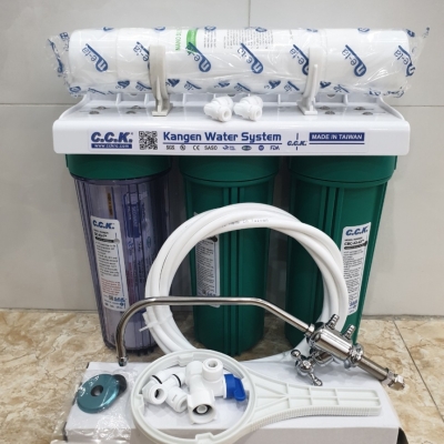 Bộ 4 Cấp CCK Xanh + Vòi Cổ Cao